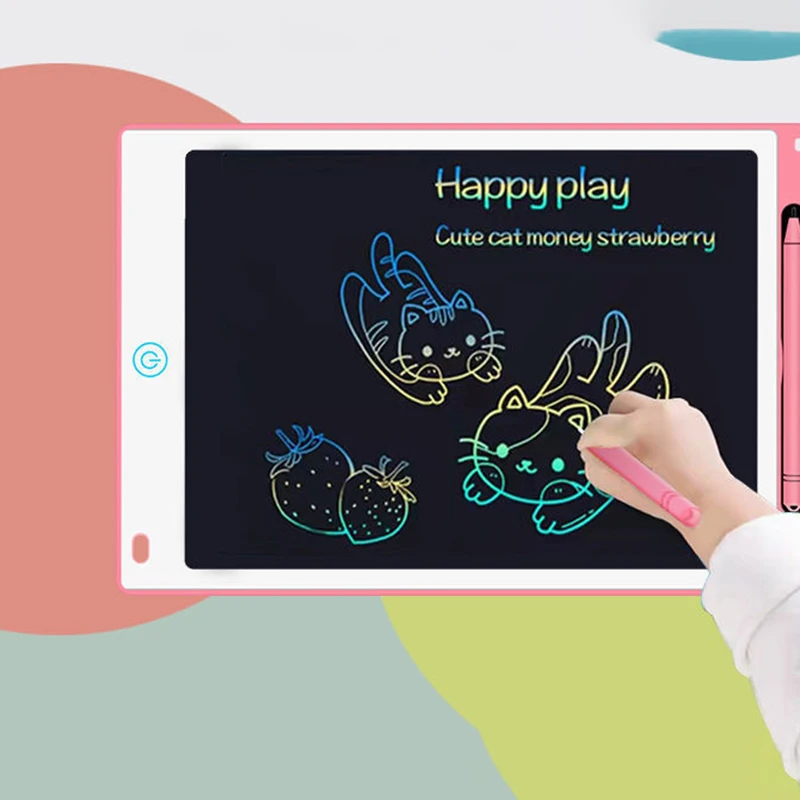 8.5 10 12 Inch Electronic Digital Writing Color Screen Kids Lcd Memo Pad Erasable Writing Tablet