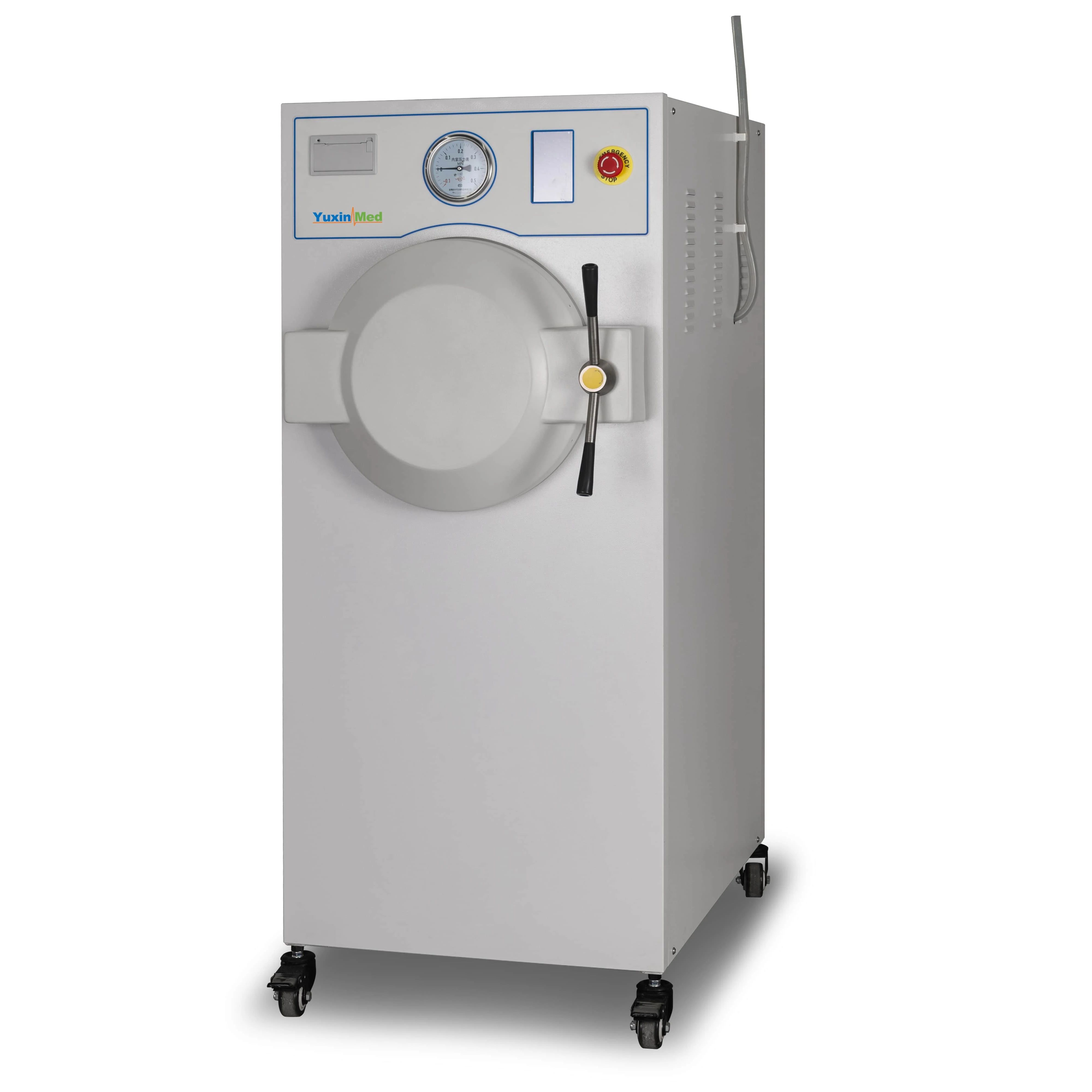 MST-150B manufacturing company by Yuxin Med autoclave steam pulsating vacuum sterilizer manual door horizontal