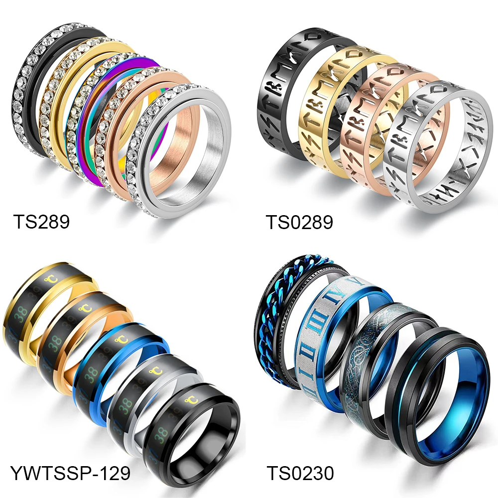 Мужское кольцо из титановой стали