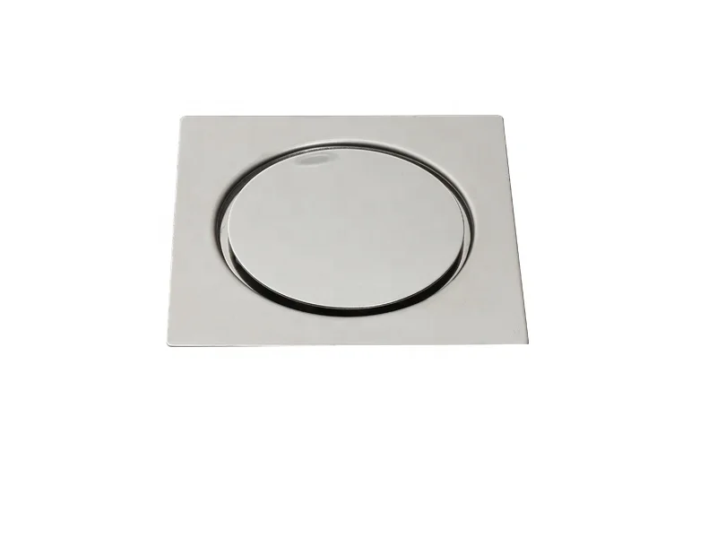 High Quality 15*15CM 4Inch Outlet Rotating Cap Square Stainless Steel SS304 SS316 Floor Drain