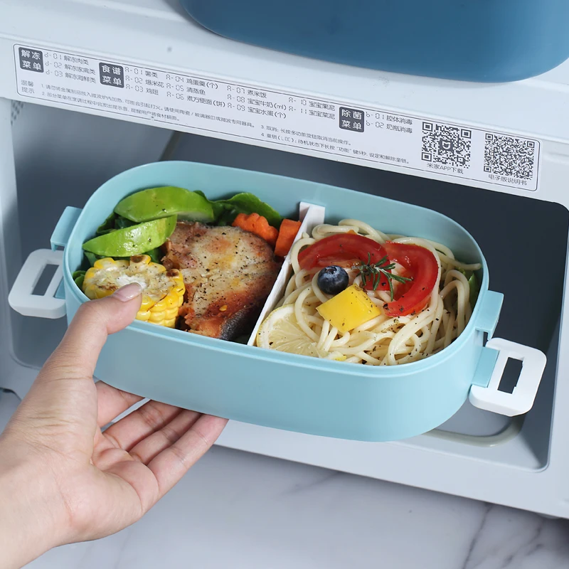 Custom Lunch Box Dressed Up In Separate Compartments Bento Box Kids Food Grade Material Stainless Steel Lunch Containers