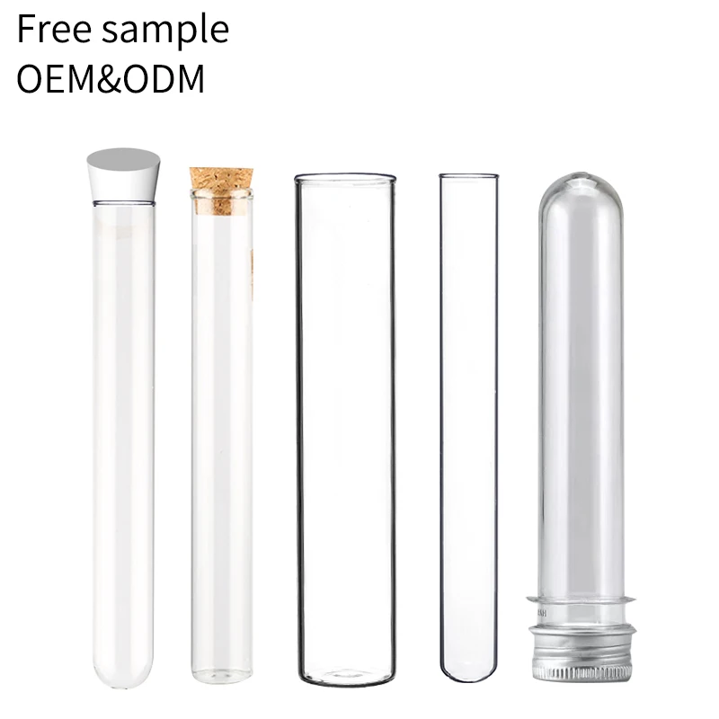 Factory wholesale cheap silicon dioxide glass round bottom flat bottom test tube