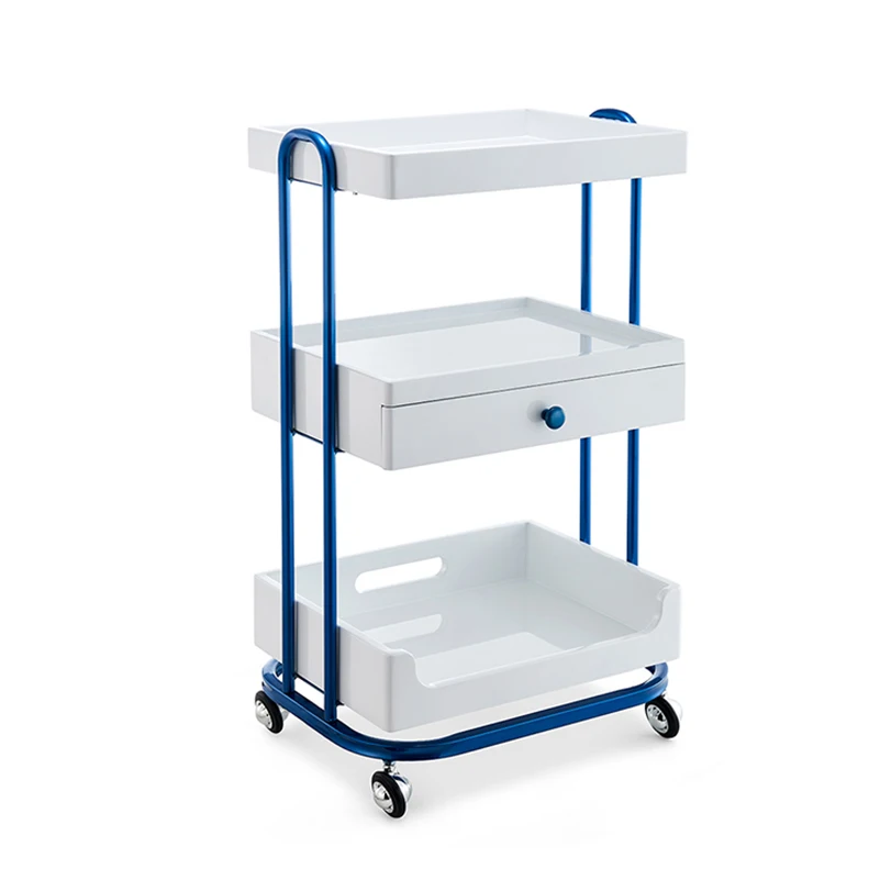 Utility Cart High end Hairdressing Beauty hair mobile salon trolley cart Professional Tool Hair Dryer Storage cabinet Rack