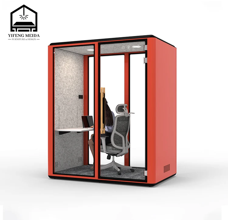 Indoor Meeting Steel Booth Soundproof Portable Studio Acoustic Privacy Office Pod Silent Cabin