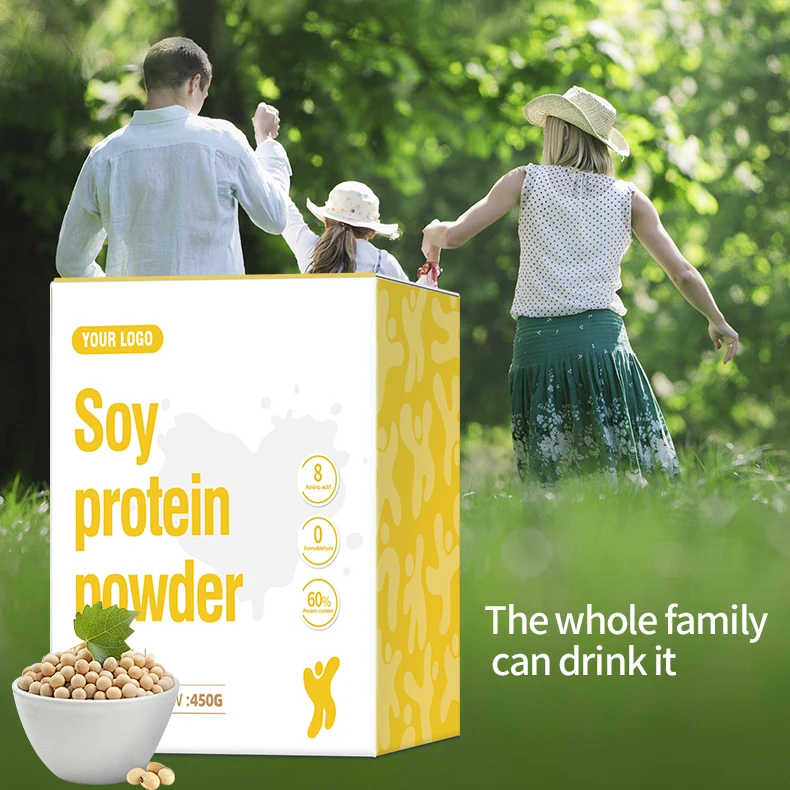 Customized Soy Protein Powder solid drink herb daily health food supplement for female and adult