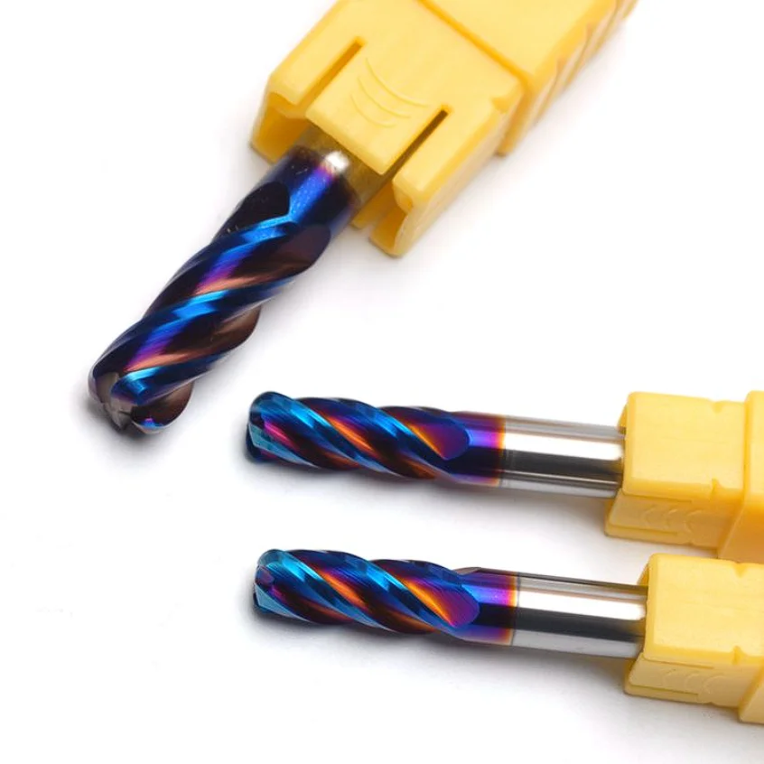 1/8 3/16 1/4 5/16 3/8 1/2 inch milling cutter CNC Tools 4flute HRC55/58/60/65 solid carbide end mill for steel router bits