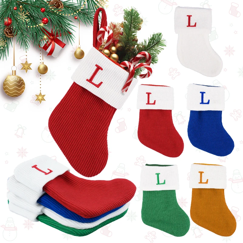 Free Sample Best Selling Products 2024 Polyester Tactical Christmas Stocking For Sublimation
