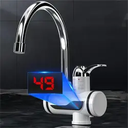 Top Selling Led Display Electric Water Faucet Temperature Protection Heater Electric Faucet
