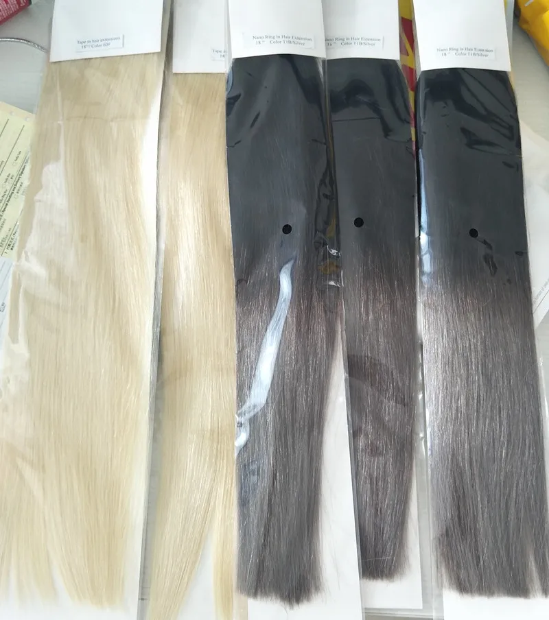Wholesale Price Nano Ring Hair Extensions virgin cuticle full 100% human remy hair 1Gram strand