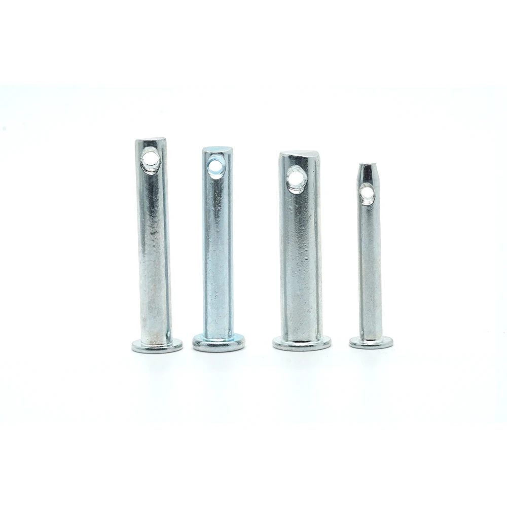 Factory direct sale 304 Stainless steel pin shaft flat head cylindrical pin with hole locating pin