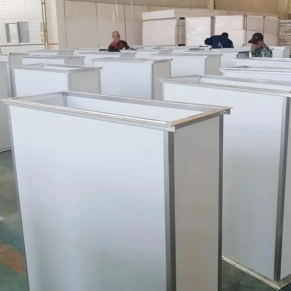 Двухсторонний композитный лист цветной стальной односторонний и двухсторонний огнеупорный канал