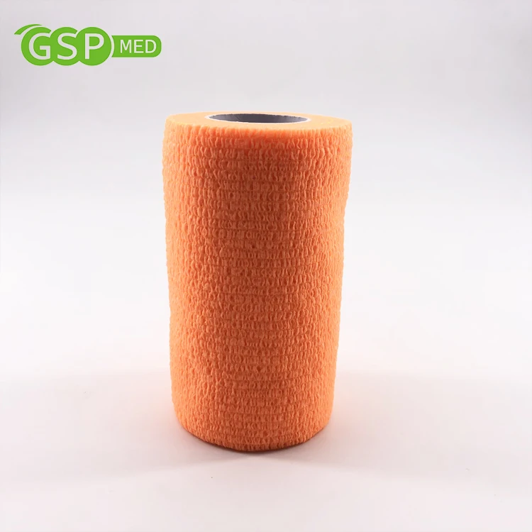 
10cm*4.5m latex free non-woven self adherent cohesive bandage for horse 