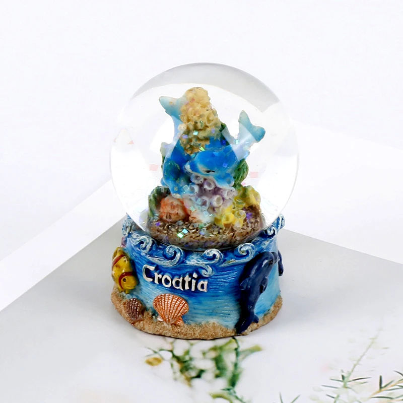 custom funny glass snow ball snow globe dome souvenir kid diy water globe