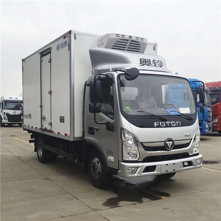 New FOTON 4x2 Meat Transport Box Truck 5 Ton Refrigerated Truck For Sale in Philippines