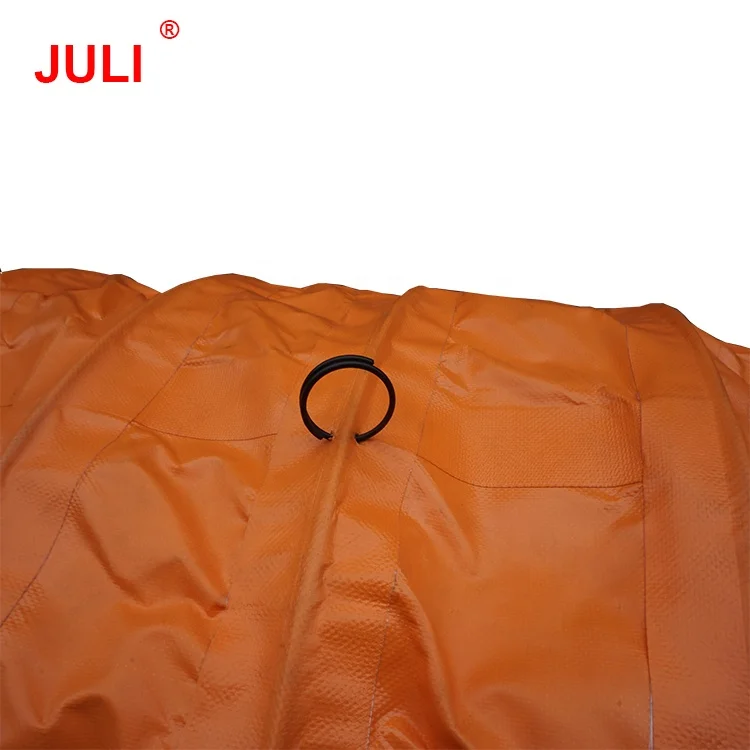 Chinese supplier pvc compressible fire resistance zipper coupling spiral duct for tunneling