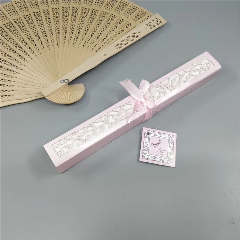 Fashion Multi-colored Sandalwood Fan Openwork Carved Wooden Fan Wedding Fan 20cm for Gifts Souvenirs
