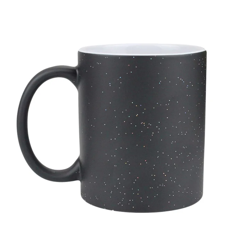 Coated Cup Thermal Transfer Ceramic Sublimation Mug Wholesale Glossy Frosted Magic Color Changing Mug