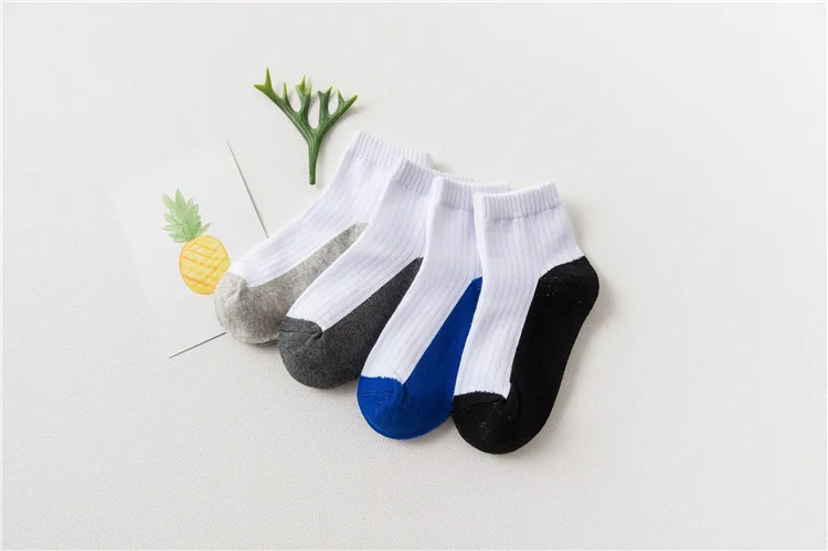 Top cute boys socks pantone color cotton school socks for kids