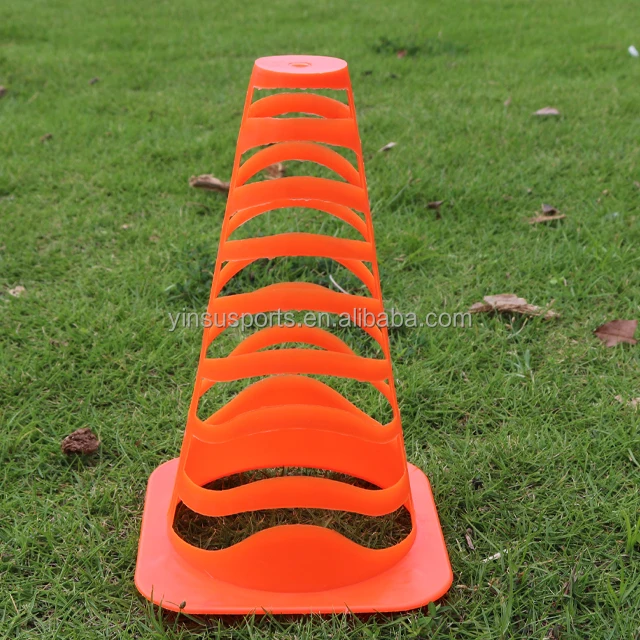 9 Inch Sports Plastic Mini Soccer Cones for Drills Practice Flexible Agility Cones for Training Traffic Cone