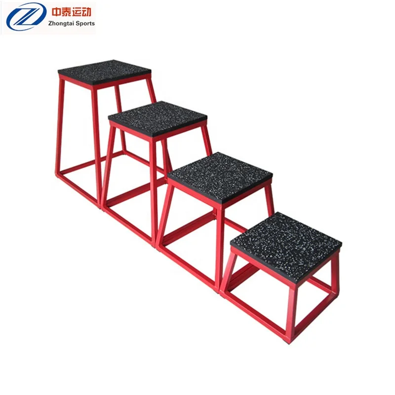 ejercicio de salto de caja pliometrica plyometric box jump exercise