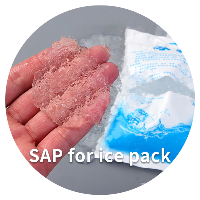 Hydrogel super absorbent polymer SAP sodium polyacrylate for ice pack