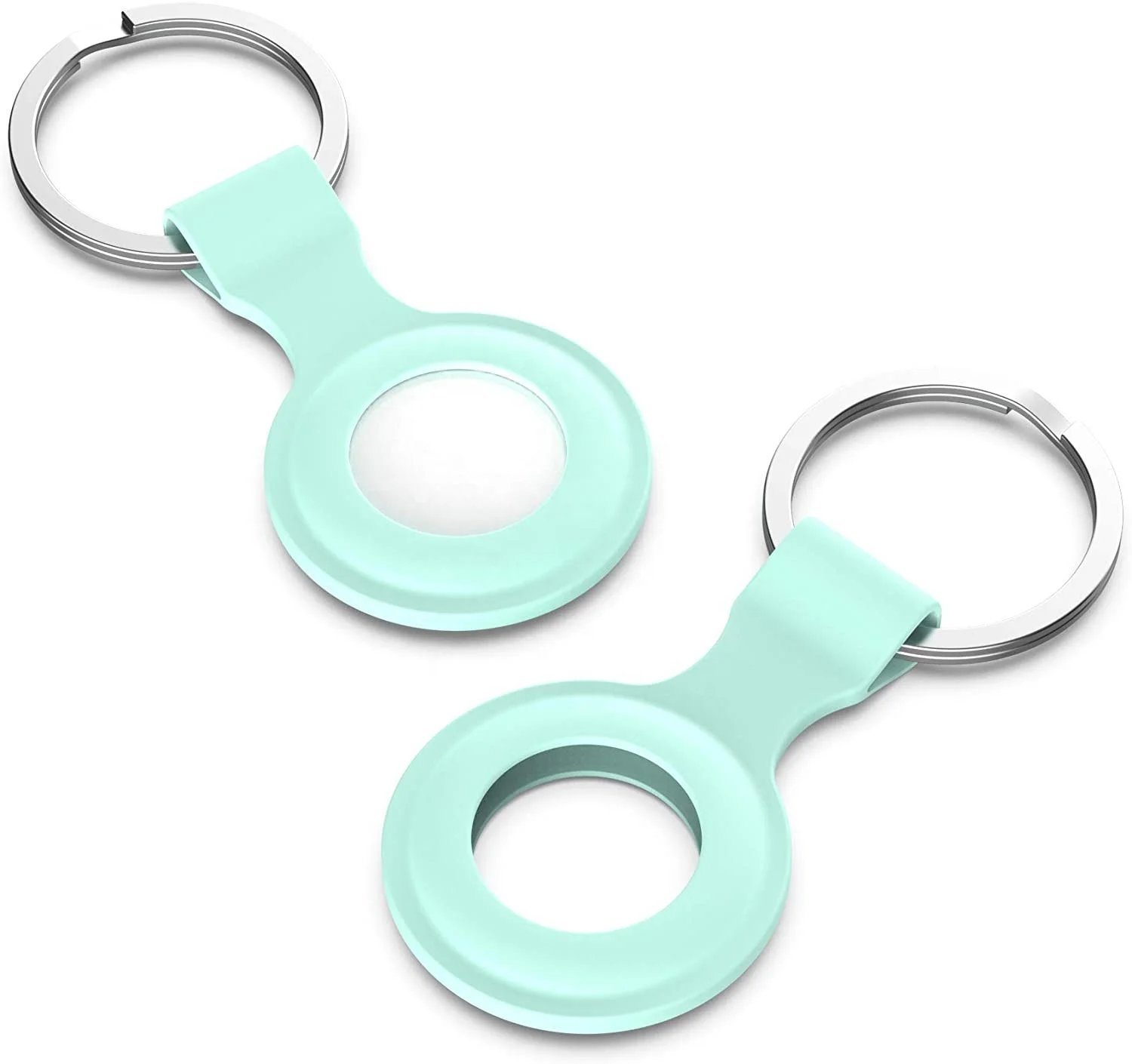 
wholesale gps protective cute design printed dog waterproof pet tracker clip ring leather silicone airtags case 