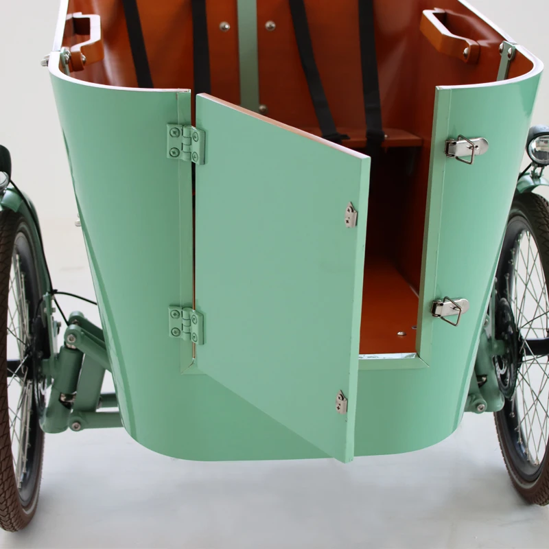 6 speeds pedal three wheels Dutch cargo bike bakfiet tranports bike s for adult