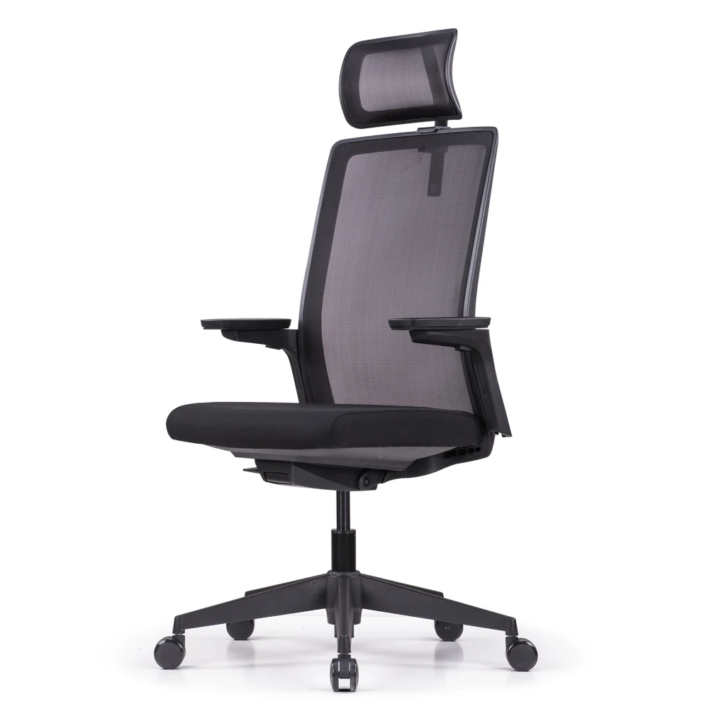Goodtone Modern Design Adjustable Headrest Back Tilt Function Mesh Back Ergonomic Office Swivel Chair