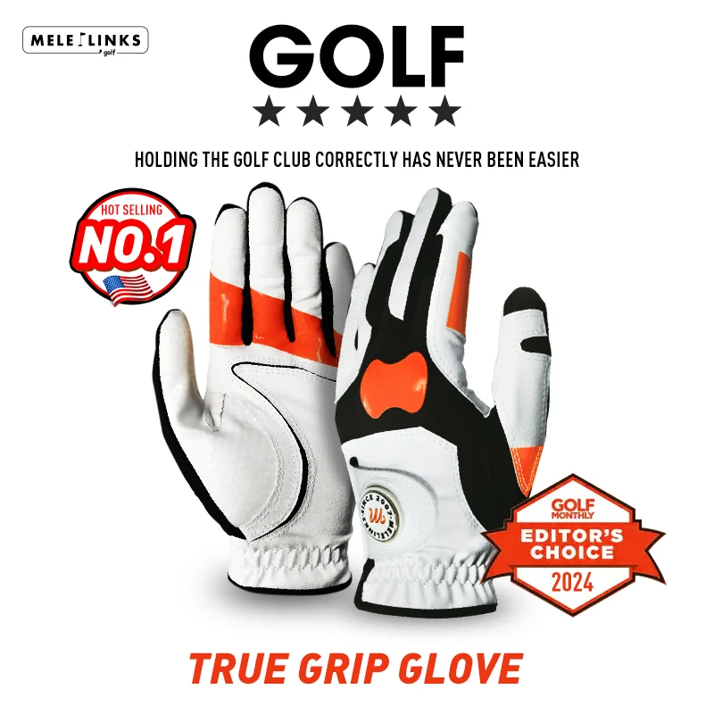 Golf Training Aids Golf Non-Slip Silicone Grip Glove Golf Grip Positioning Gloves True Grip Training Gloves With Magnetic Mark