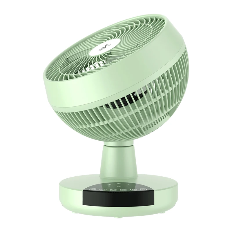 Professional touch screen button desktop charging 360 remote control electric mini table top fan