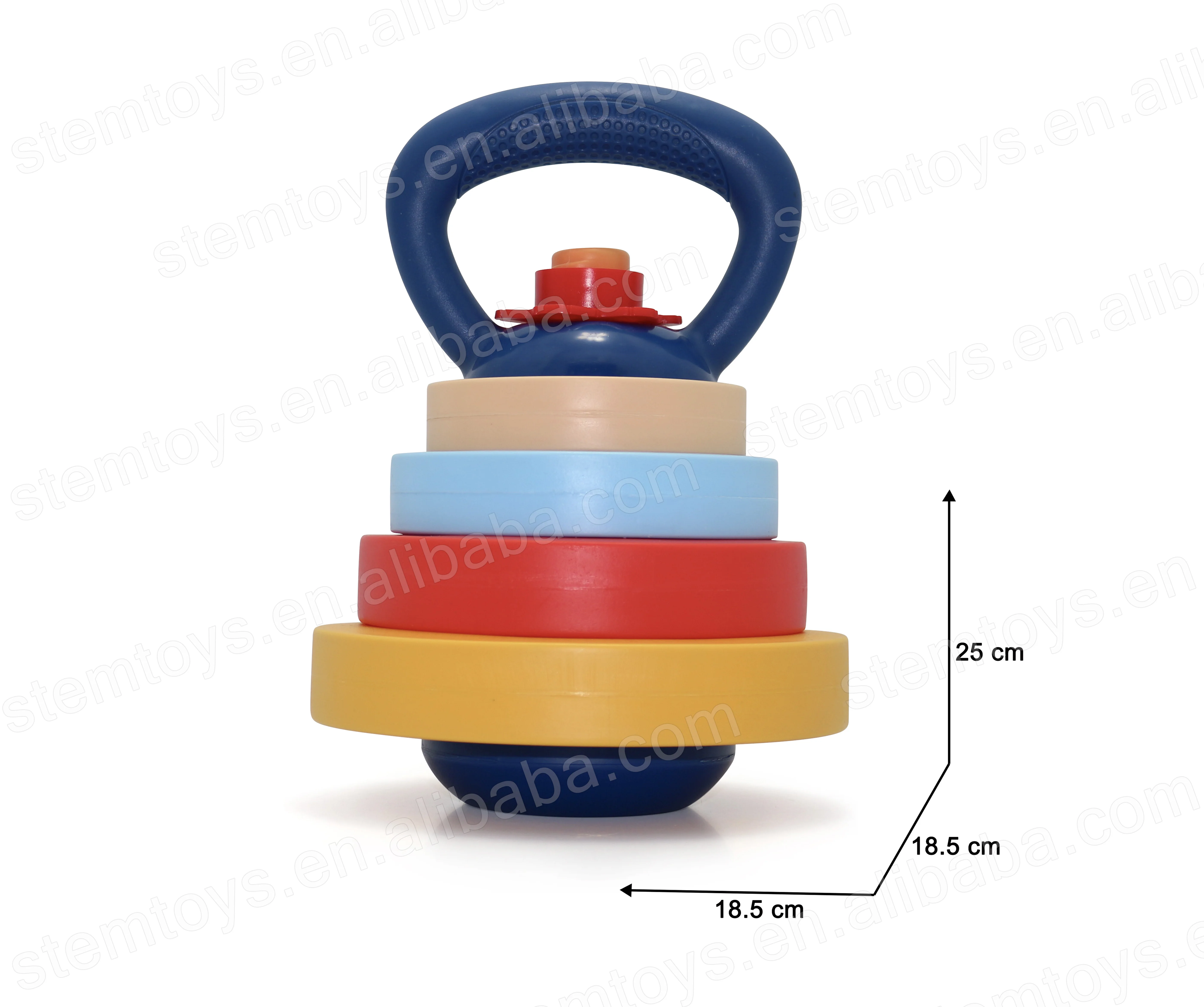 New sports mini game exercise weight lifting toy set plastic water/sand filling dumbbell toys outdoor/indoor games for kids