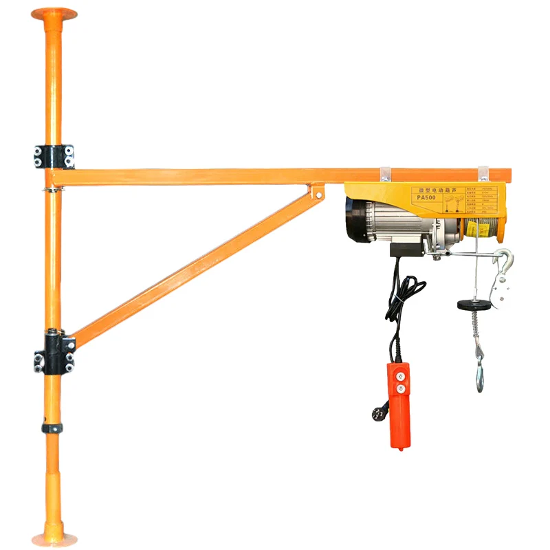 Mini Crane 200kg 30m Portable Lifting Cranes With PA Electric Hoist For Installation Of Air Conditioning