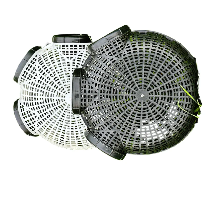 Wholesale plastic eel cage PP Round three-hole fish basket flexible