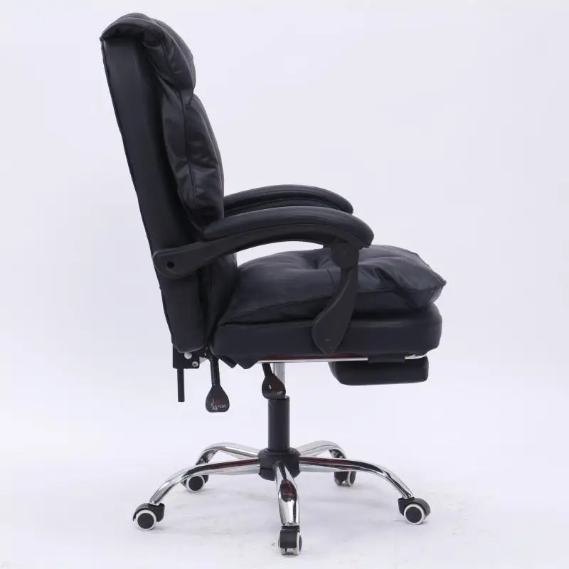Современное офисное кресло для поддержки поясницы массажное вращающееся из искусственной кожи