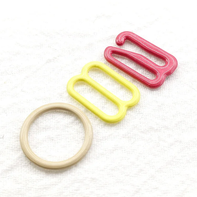 Rings and sliders nylon coated metal strap adjusters accessories for underwear