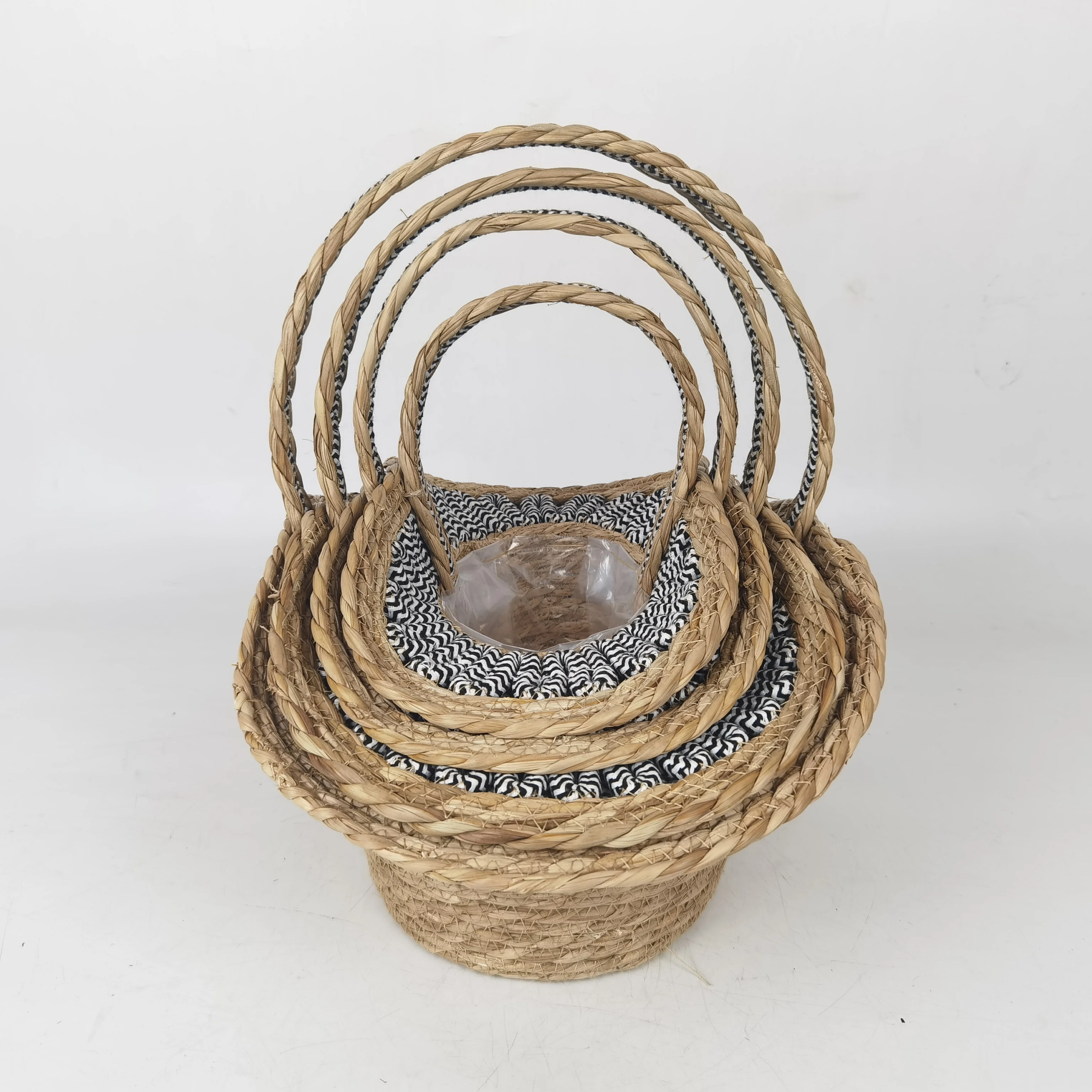 Seagrass Basket With Handle Handmade Gift For Candy