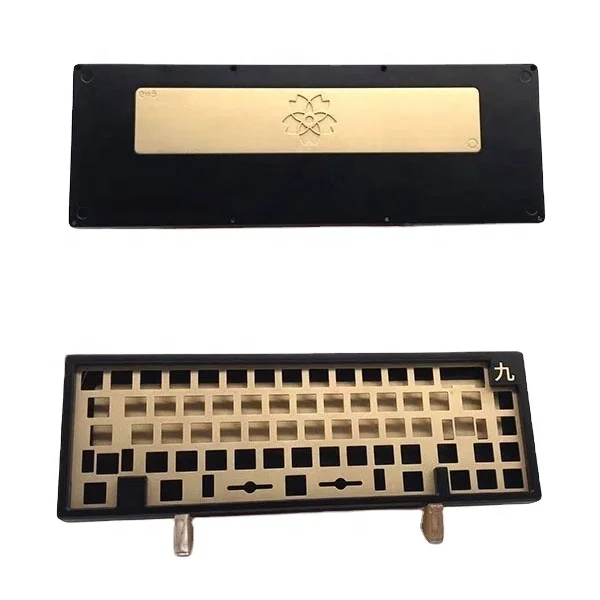 Fashion 65% mechanical diy keyboard case keyboard plate oem cnc keycaps aluminium keyboard case