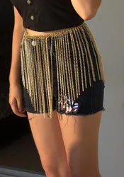 Fashionable clothing accessories sexy ladies tassel waist chain waist accessory