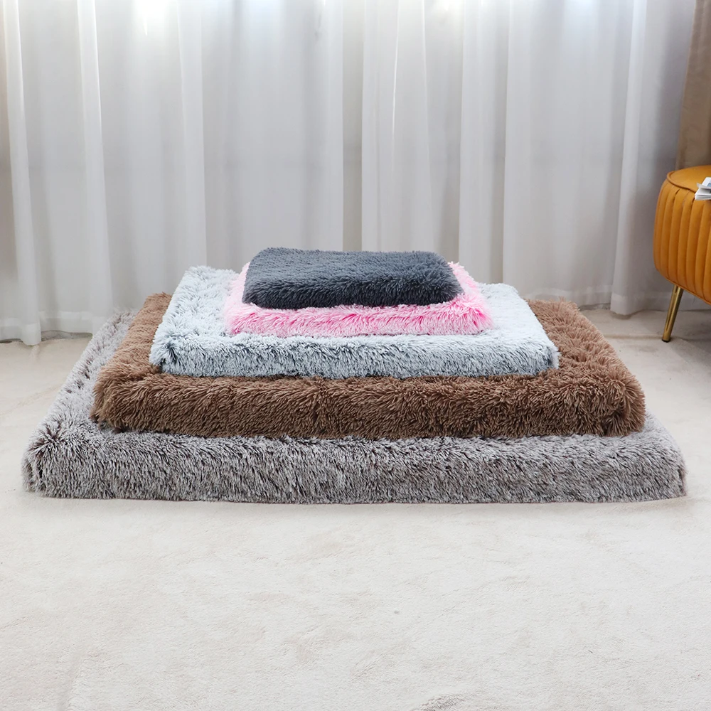 Dog Beds Sponge Removable Pet Supplies Pet Bed Mat Luxury Dog Bed CF Factory Orthopedic Memory Foam Faux Fur Popular OEM Solid