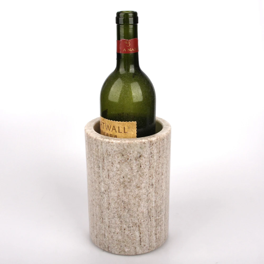Perfect Viva Jade Marble Wine Cooler Ice Bucket Champagne Beer Bucket Ktv Bar Home Tableware Wine Ice Barrel