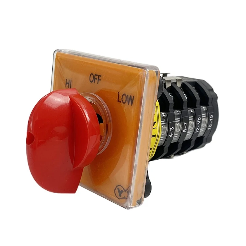 T-16EXF64D-4 Cam Switch 20A 4 Poles High And Low Dual Speed Milling Machine Combination Tool Universal Rotary Cam Switch