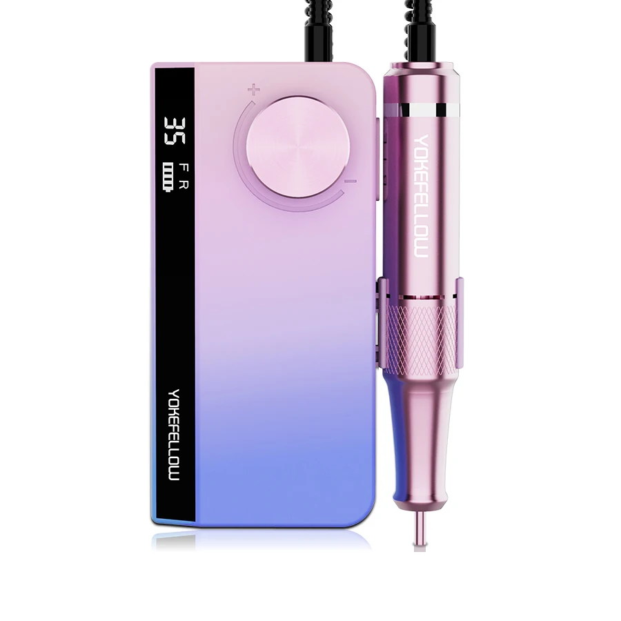 High speed cordless nail polisher 35000rpm milling machine for manicure power bank function rechargeable nail drill machine