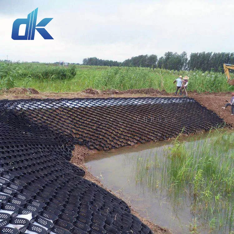Dingkun Высококачественная одноосная растягивающаяся пластиковая сетка с сотовой сеткой для горных