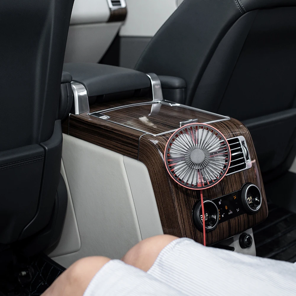 
USB car fan Air cooler fan Portable fashion car mini fan LED Light 