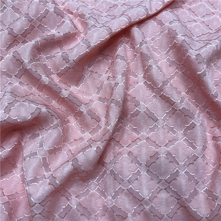 
Bridal Fabric Satin Viscose Fabric 18mm Jacquard Fabric 