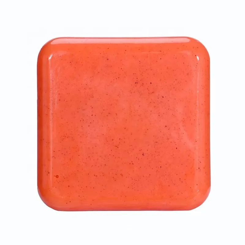 Natural Handmade Turmeric Tartaric Acid Soap for Brightening and Blemishes in Customized Logo Packaging