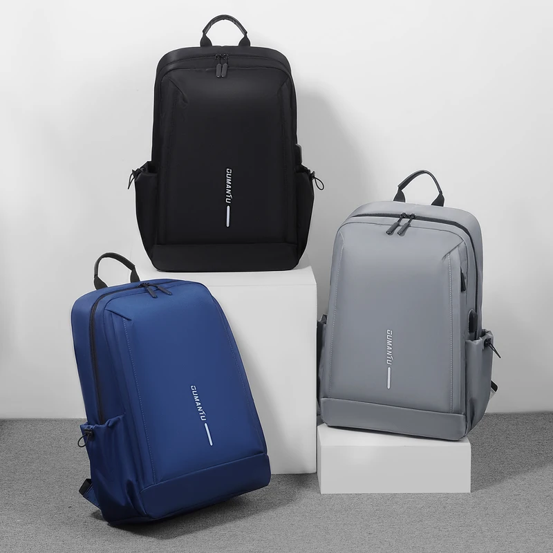DANIEL Customized Logo Big Capacity Daily Use USB Charging Nylon Anti-Theft Travel Laptop Bag Business Travel Backpack