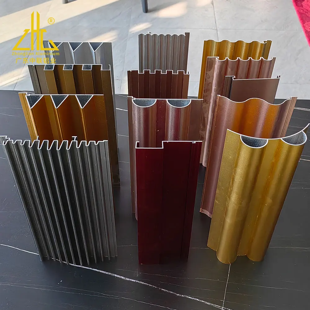 ZHONGLIAN  Cladding aluminum profile Red color coated long span aluminium maroon colour aluminum roofing sheet