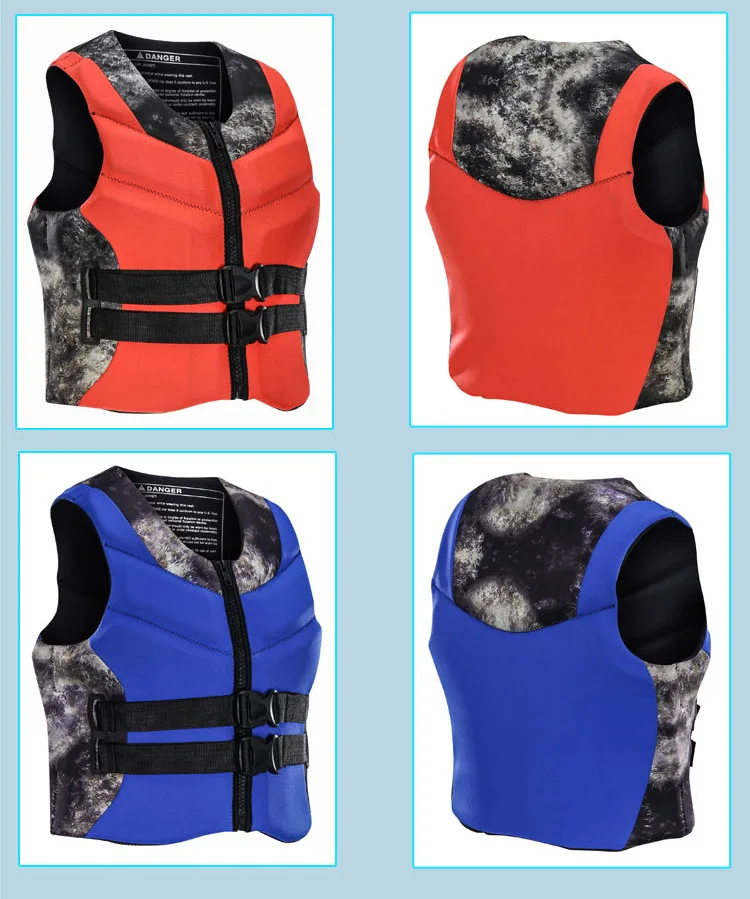 Custom Factory Price Water sports Vest  Life Jacket for Adults Guangzhou Neoprene Life Jacket
