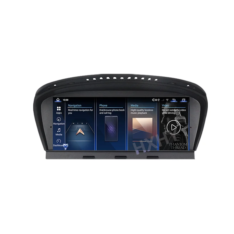 Автомобильный Dvd-плеер HXHY Qualcomm Android 13 12 + 256 г для BMW 5 серии E60 E61 E90 E91